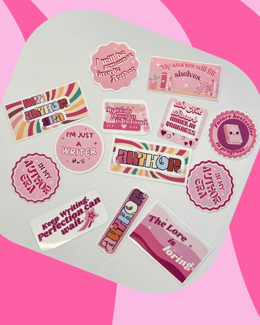 My Author Era Sticker Pack- 13 Piece Collection